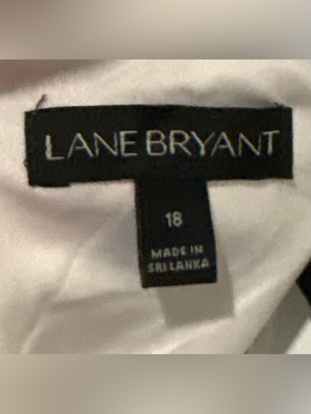 Lane Bryant White Maxi Dress with Red Floral Print - Picture 2 of 3